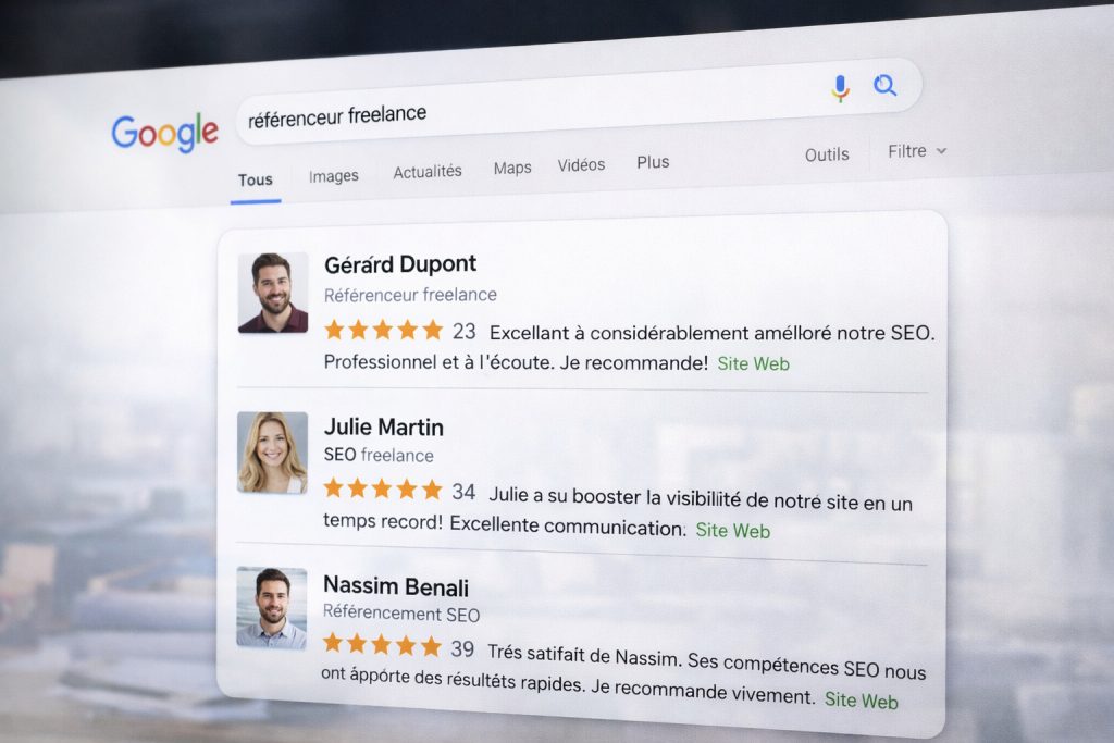 recherche locale prestataire conception site internet